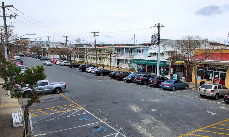 Rehoboth Beach’s Baltimore/Wilmington Avenue Task Force met for the first time March 31. This photo of Wilmington Avenue was taken from its east end. The contractor hired to help plan the project has recommended not burying utility lines. CHRIS FLOOD PHOTOS